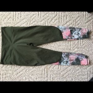 Fabletics high waisted leggings Size large short